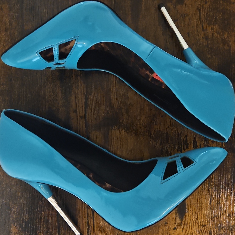 Betsey Johnson Turquoise Stilletos